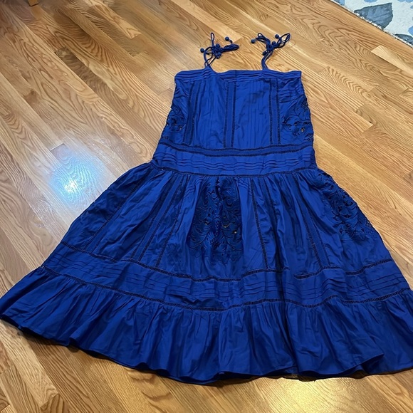 FARM Rio Sleeveless Square-Neck Lace Maxi Dress Sz L NWT - Picture 4 of 16